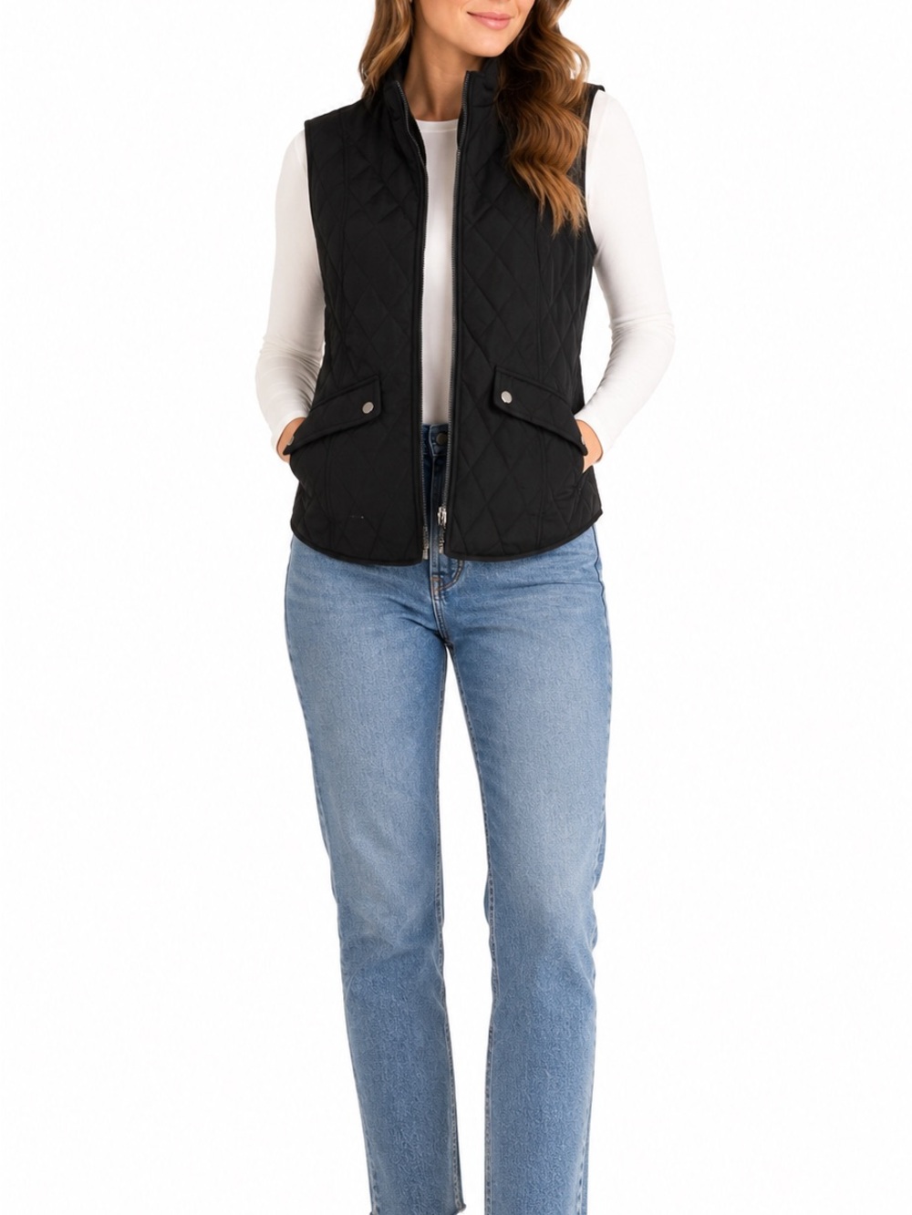 Westport Size Large Black Quilted Vest